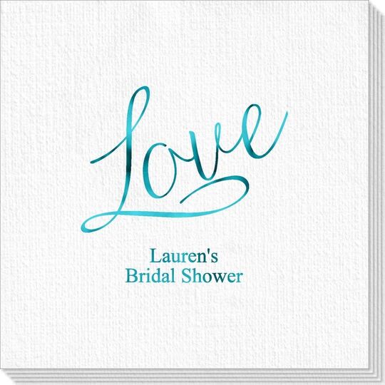 Expressive Script Love Deville Napkins