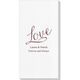 Expressive Script Love Deville Guest Towels Image 1 of 3