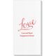 Expressive Script Love Deville Guest Towels Image 3 of 3