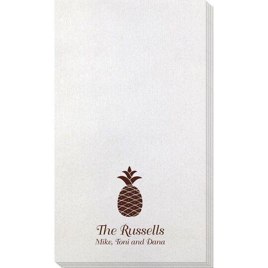 Hawaiian Pineapple Bamboo Luxe Guest Towels