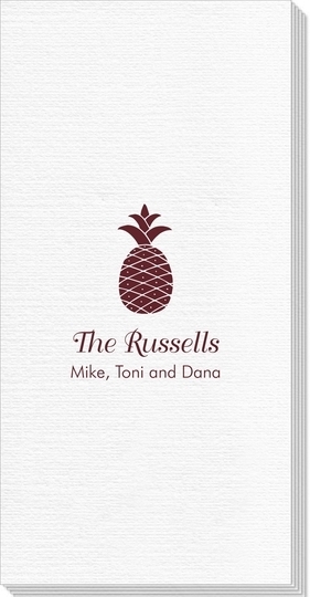 Hawaiian Pineapple Deville Guest Towels