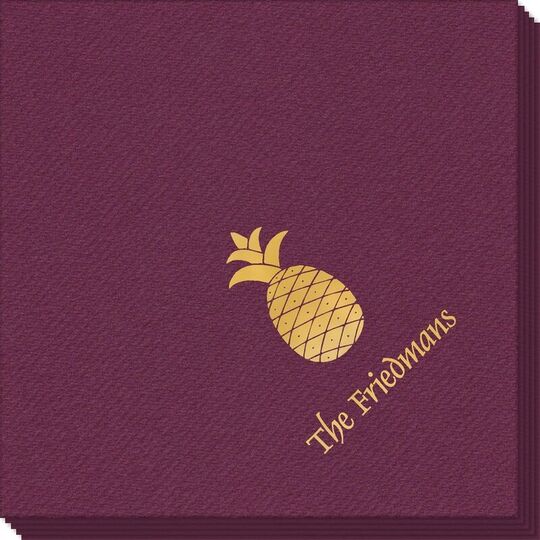 Hawaiian Pineapple Linen Like Napkins