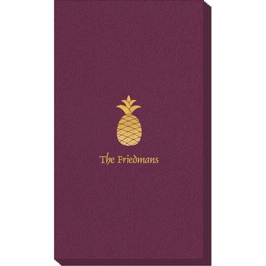 Hawaiian Pineapple Linen Like Guest Towels