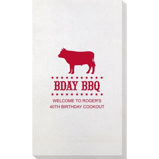 BBQ Cow Bamboo Luxe Guest Towels