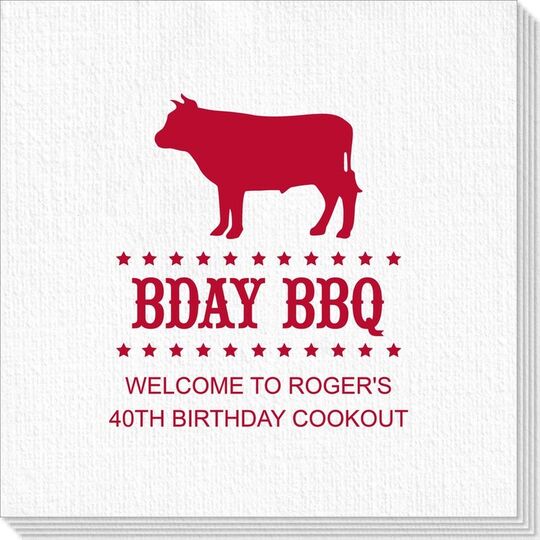 BBQ Cow Deville Napkins