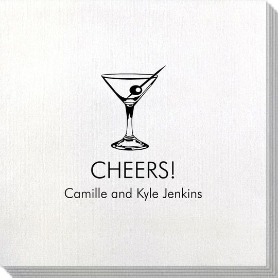 Martini Party Bamboo Luxe Napkins