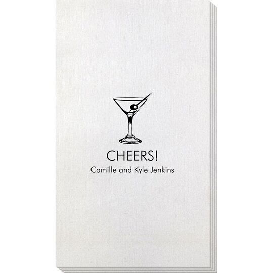 Martini Party Bamboo Luxe Guest Towels