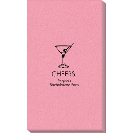 Martini Party Linen Like Guest Towels
