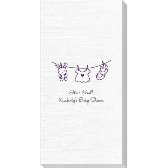 Toy Rabbit Clothesline Deville Guest Towels