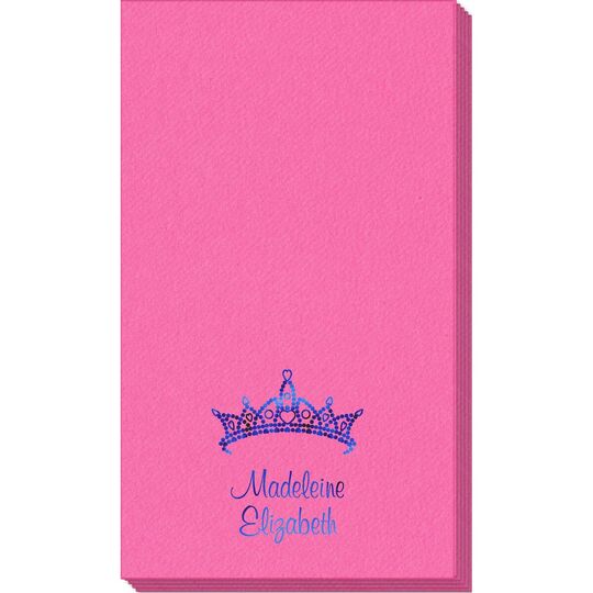 Diamond Crown Linen Like Guest Towels