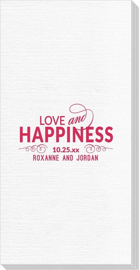 Love and Happiness Scroll Deville Guest Towels