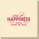 Love and Happiness Scroll Linen Like Napkins Image 1 of 2