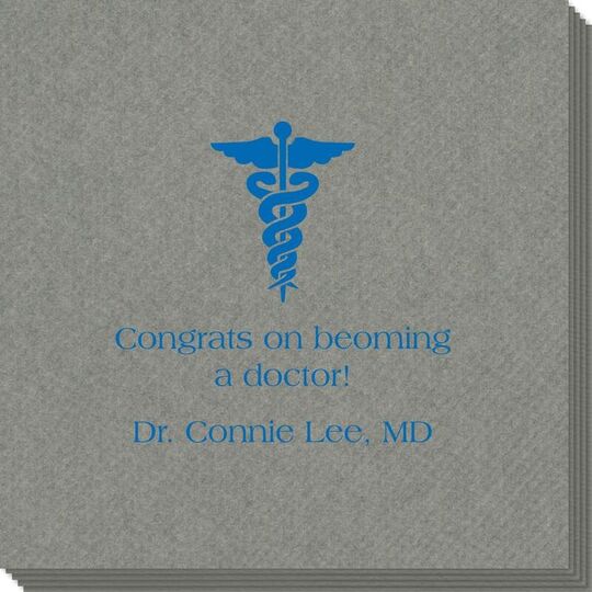 Medical Symbol Linen Like Napkins