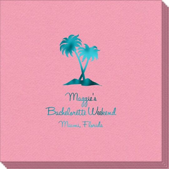 Palm Trees Linen Like Napkins