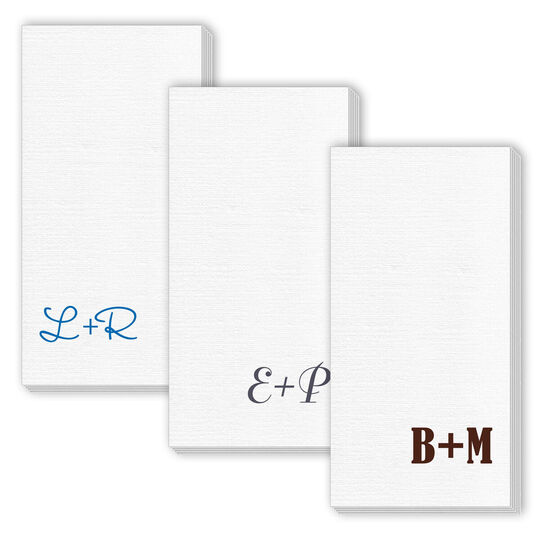 Large Initials Deville Guest Towels