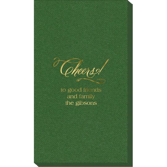 Elegant Cheers Linen Like Guest Towels
