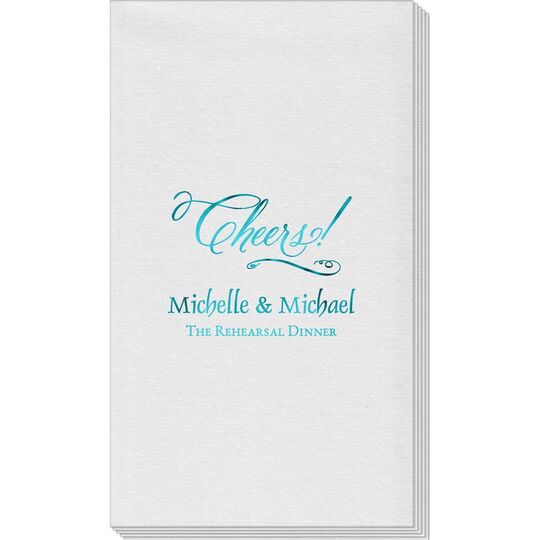 Elegant Cheers Linen Like Guest Towels