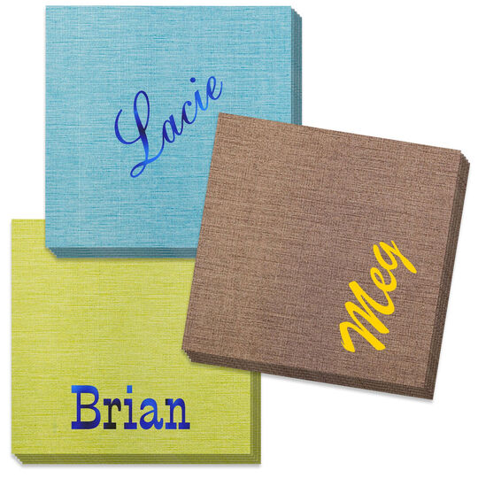 Design Your Own Big Name Bamboo Luxe Napkins