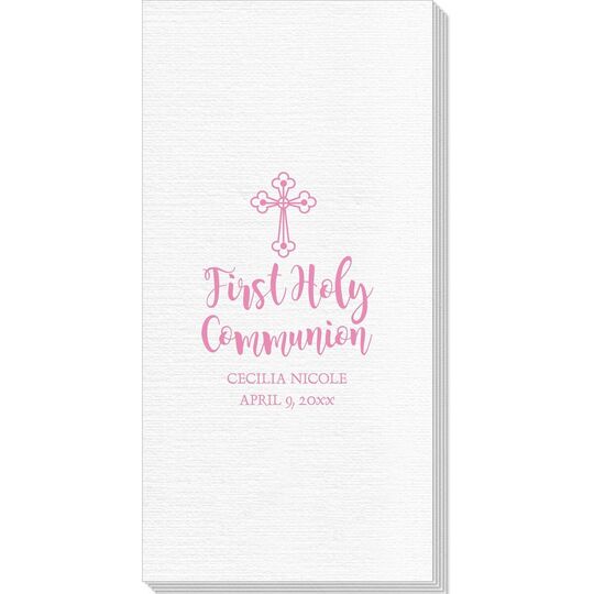 Ornate Celtic Cross Deville Guest Towels