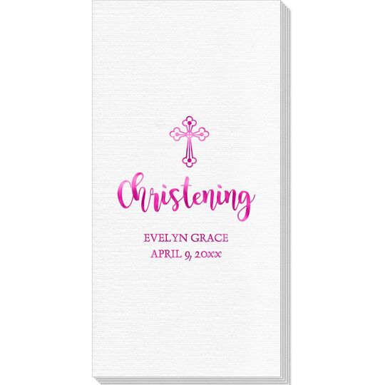 Ornate Celtic Cross Deville Guest Towels