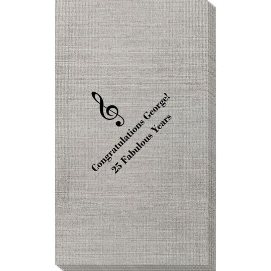 Treble Clef Bamboo Luxe Guest Towels