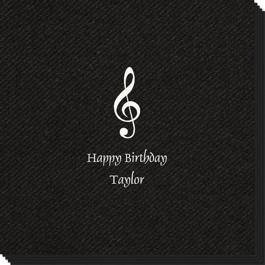 Treble Clef Linen Like Napkins
