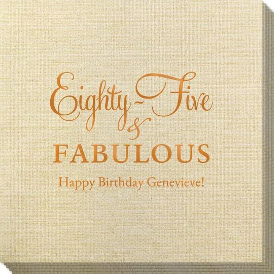 Eighty-Five & Fabulous Bamboo Luxe Napkins