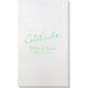 Expressive Script Celebrate Bamboo Luxe Guest Towels Image 5 of 5