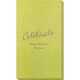 Expressive Script Celebrate Bamboo Luxe Guest Towels Image 1 of 5