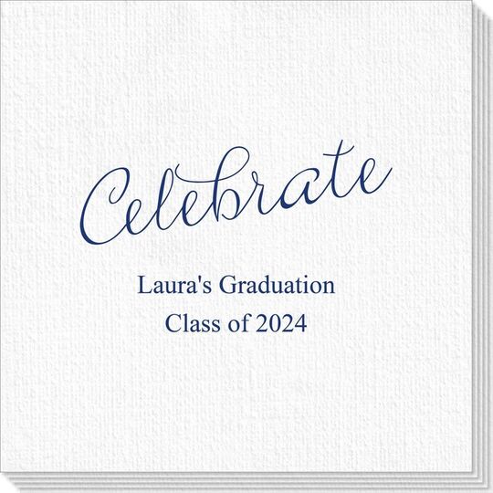 Expressive Script Celebrate Deville Napkins