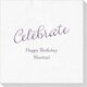 Expressive Script Celebrate Deville Napkins Image 1 of 5