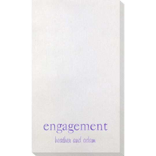 Big Word Engagement Bamboo Luxe Guest Towels