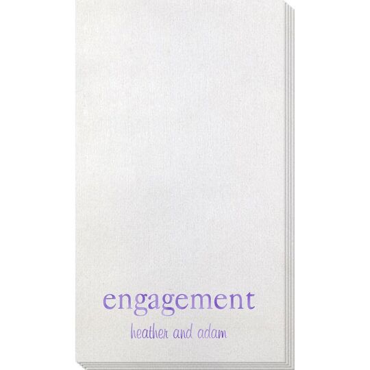 Big Word Engagement Bamboo Luxe Guest Towels