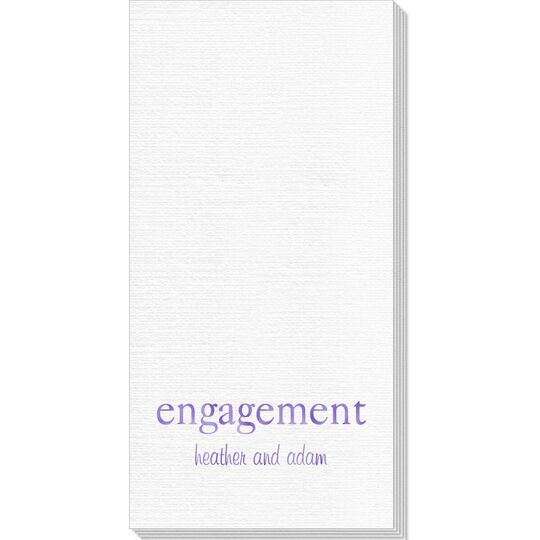 Big Word Engagement Deville Guest Towels