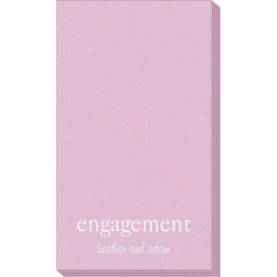 Big Word Engagement Linen Like Guest Towels
