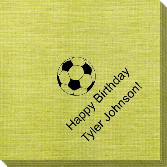 Soccer Ball Bamboo Luxe Napkins