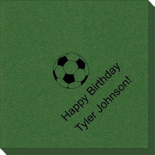 Soccer Ball Linen Like Napkins