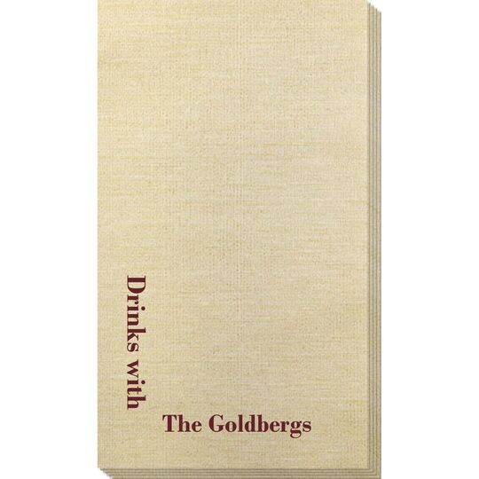 Left Corner Text Bamboo Luxe Guest Towels