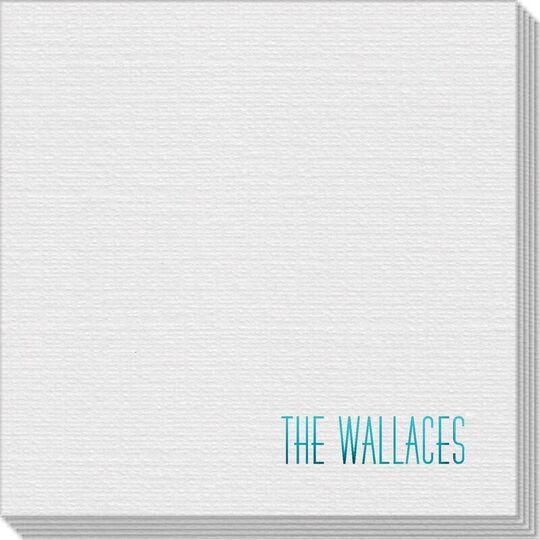 Simple Name Linen Like Napkins