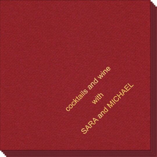 Simple Name Linen Like Napkins