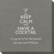 Keep Calm and Have a Cocktail Bamboo Luxe Napkins Image 2 of 4