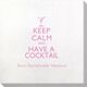 Keep Calm and Have a Cocktail Bamboo Luxe Napkins Image 3 of 4