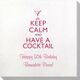 Keep Calm and Have a Cocktail Bamboo Luxe Napkins Image 1 of 4