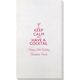 Keep Calm and Have a Cocktail Bamboo Luxe Guest Towels Image 1 of 4