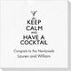 Keep Calm and Have a Cocktail Deville Napkins Image 3 of 4