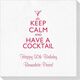 Keep Calm and Have a Cocktail Deville Napkins Image 1 of 4