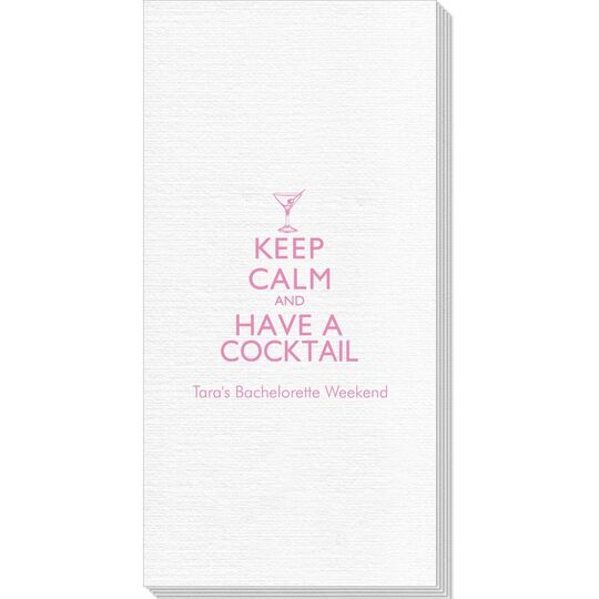 Keep Calm and Have a Cocktail Deville Guest Towels