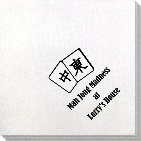 Mah Jong Tile Bamboo Luxe Napkins