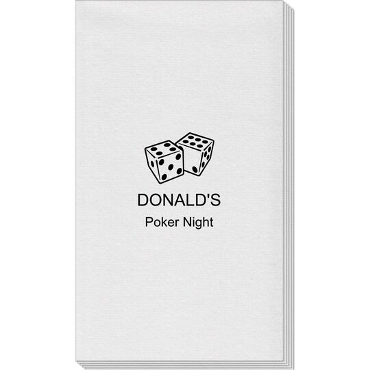 Roll the Dice Linen Like Guest Towels