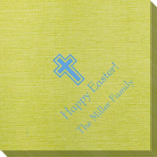 Outlined Cross Bamboo Luxe Napkins